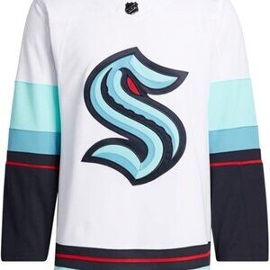 Adidas Seattle Kraken Primegreen Authentic Men's Jersey (52/Large) White